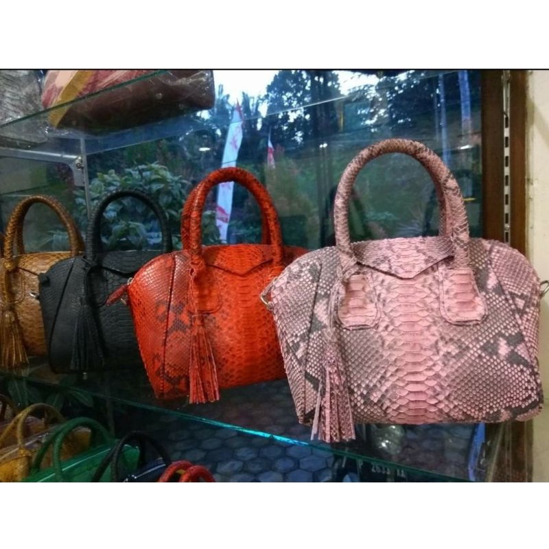 Best Seller - Tas Wanita Kulit Ular Given original piton