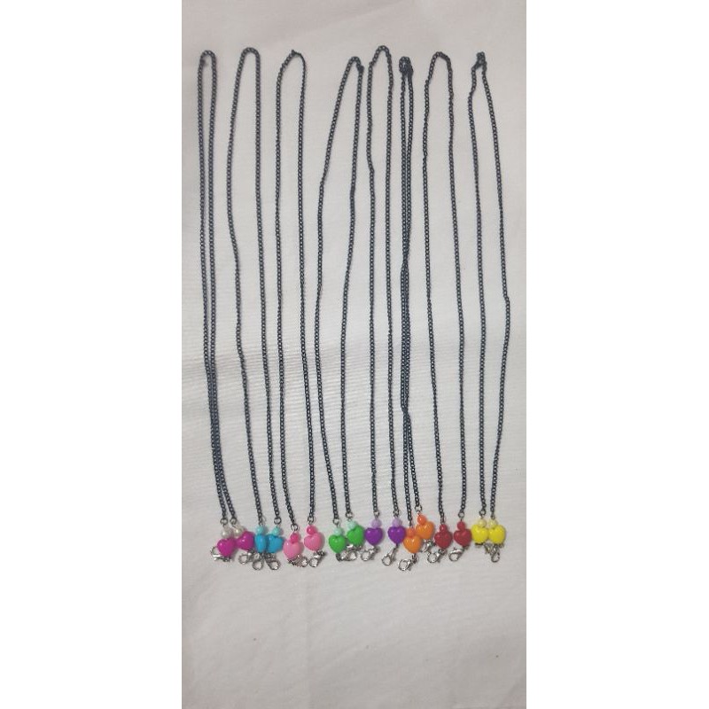 kalung masker rantai hitam