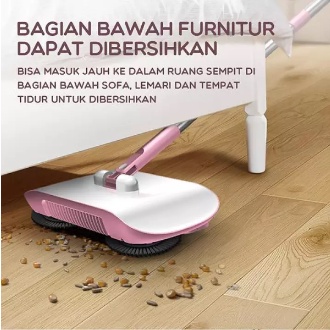 SAMONO SCM005 2in1 Mesin Sapu Pel Otomatis Serbaguna Ultra Broom Rotate Cleaning Sapu 360 Derajat