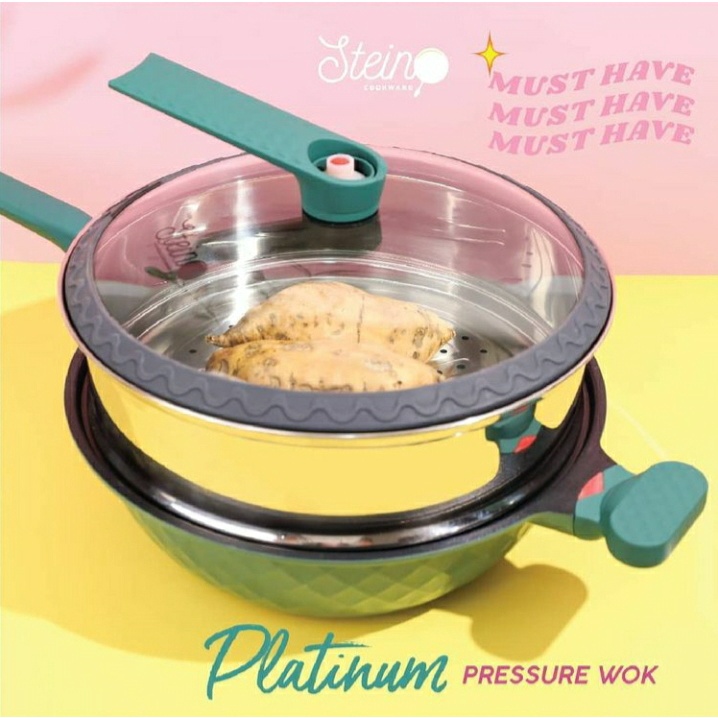 Stein Cookware Wok Platinum Pressure Cooker - Presto Stein Free Produk