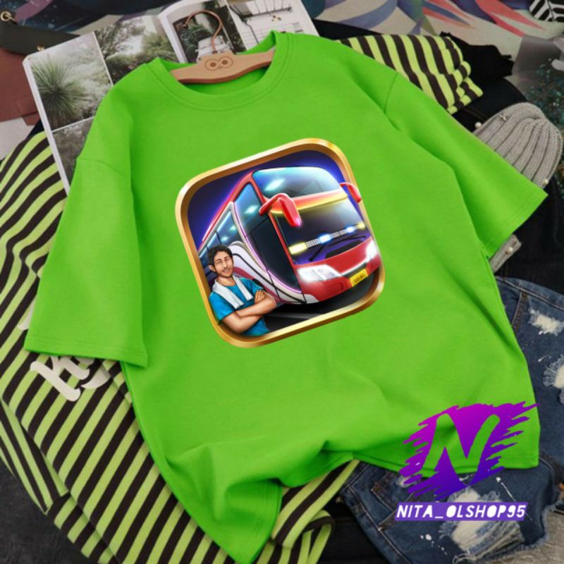 bus simulator baju kaos anak dan dewasa bus simulator