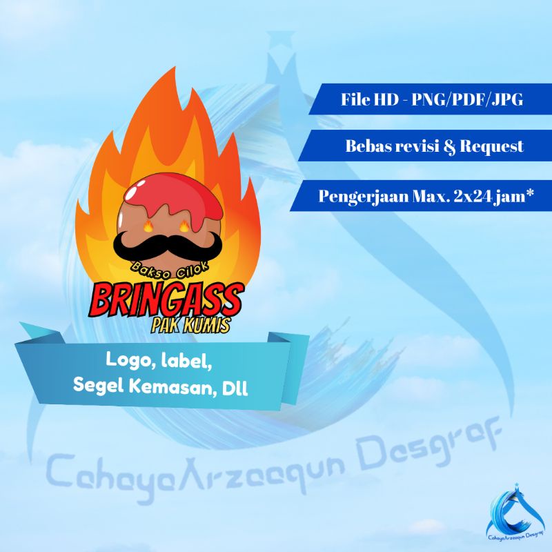 

100% FREE ONGKIR SE-INDO JASA DESIGN LOGO/STIKER HIGH QUALITY PRINT