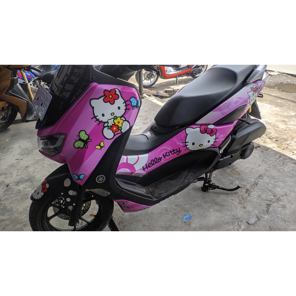 Stiker Nmax New 2020 Decal Full Body Nmax New Premium Pink HelloKitty Doff DNKZ