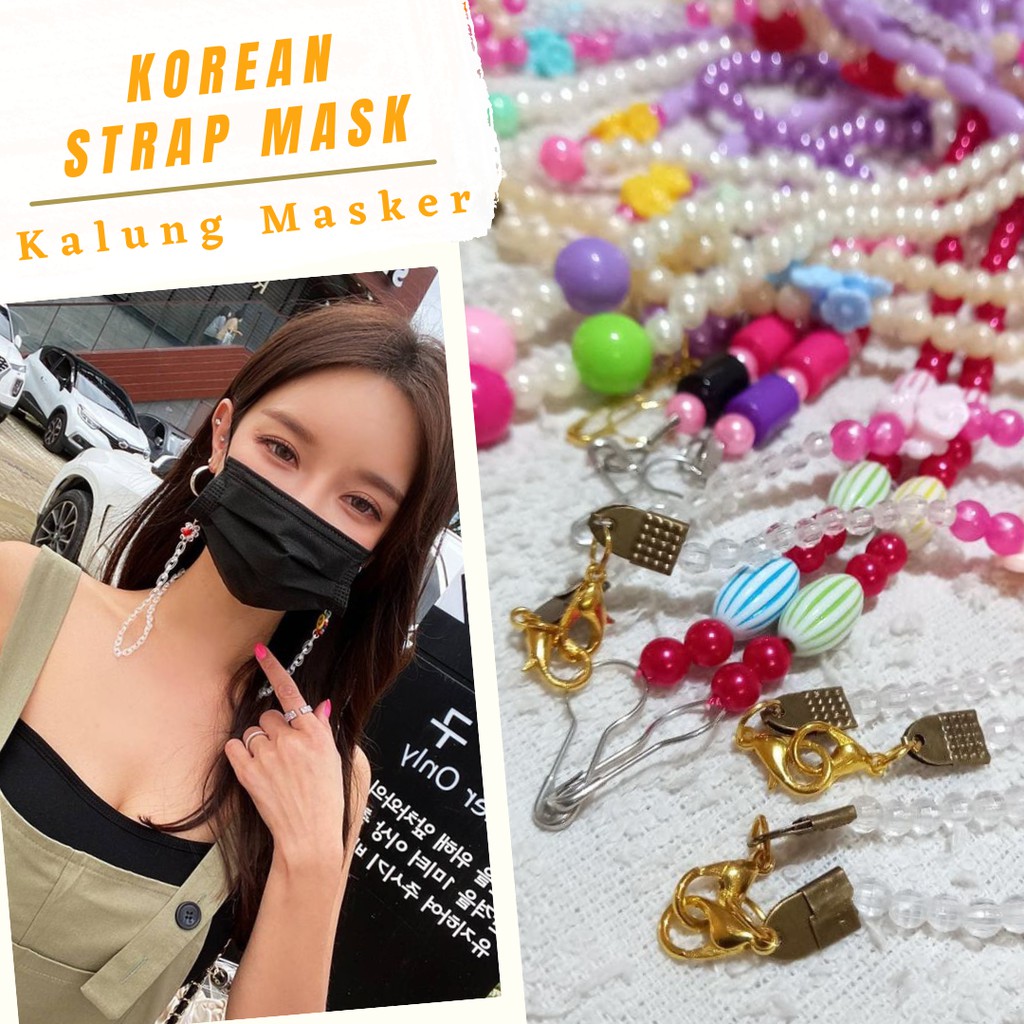 TALI MASKER KALUNG MASKER STRAP MASKER MASK CHAIN TALI MASKER GANTUNG RANTAI MASKER KOREA