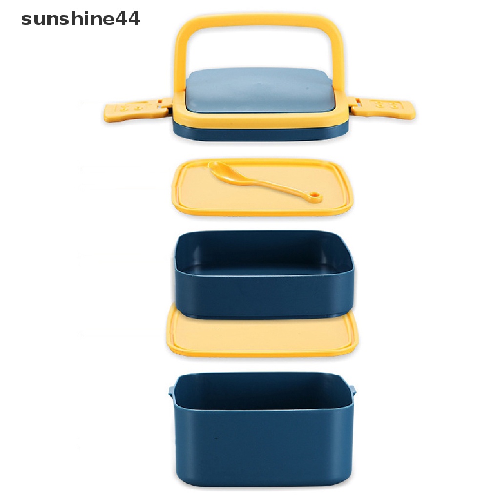 Sunshine Kotak Bekal / Lunch Box Thermal Portable Dengan Sendok Untuk Microwave