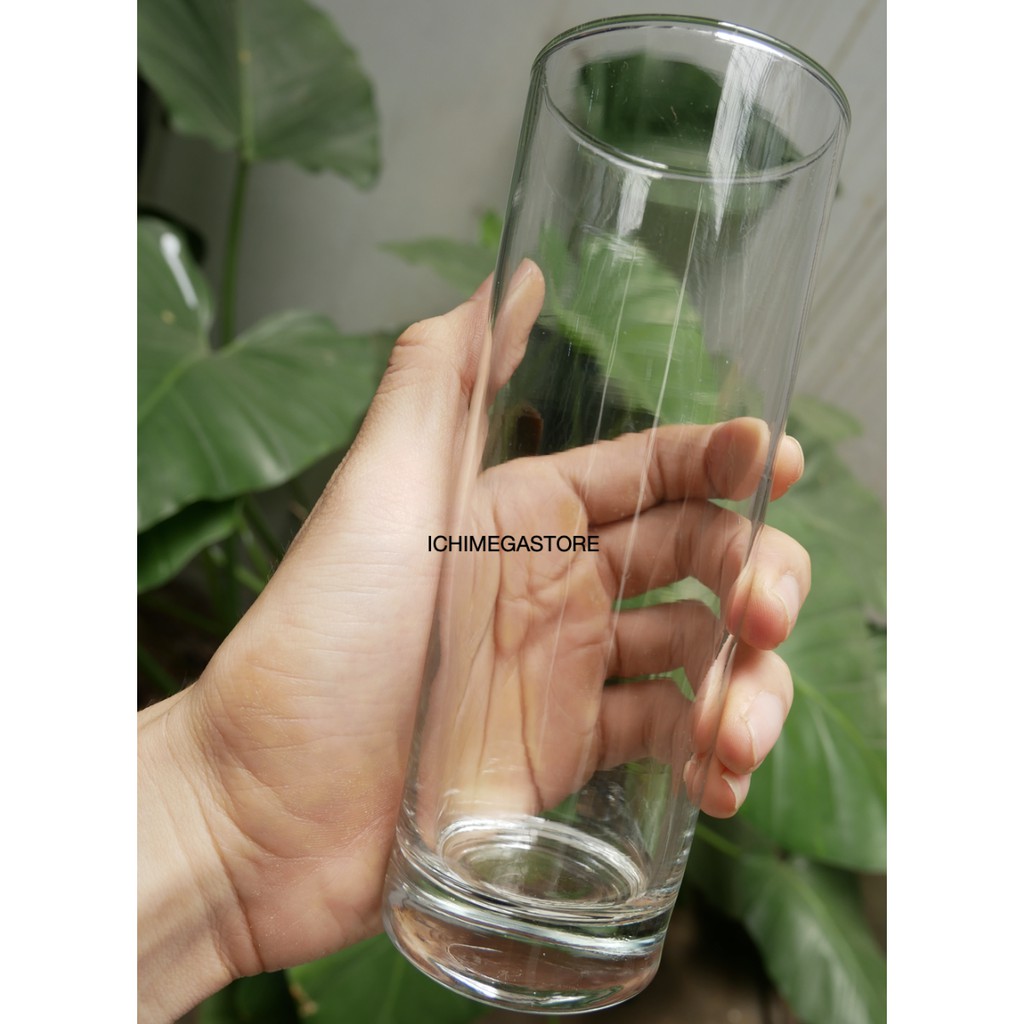 ICHIMEGASTORE Gelas Kaca Tinggi Collin Glass 340 ml