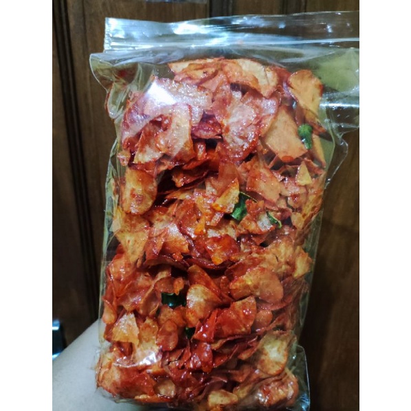 

Kripik Singkong lengket Balado Pedas Manis 100g & 500g