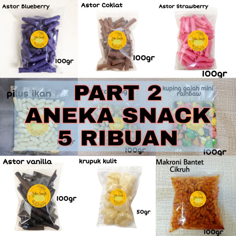 

Aneka Snack 5 Ribuan / 5000 / Kue Kering 5 Ribuan / Cemilan 5 Ribuan