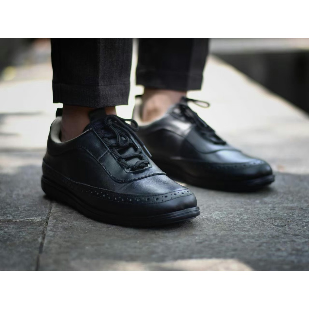 BURAY X SEPATU SNEAKERS KULIT PRIA OXFORD DEWASA WARKA KULIT ASLI PREMIUM CASUAL FORMAL SEPATU PRIA KERJA KANTOR GURU PNS PESTA RESMI NYAMAN || SNEAKERS PRIA PANSUS BERKUALITAS 2022
