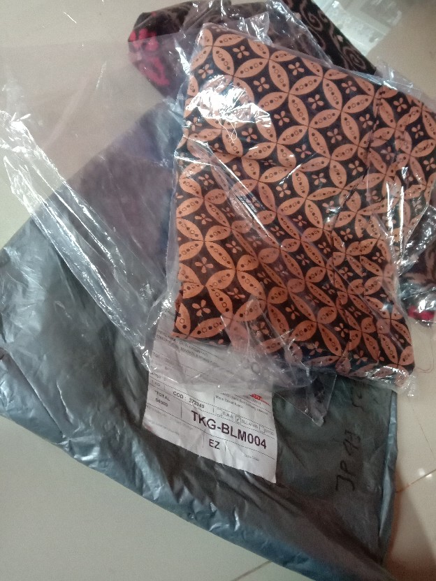 Batik Blus Lonceng Lawasan Mono Coklat Kombi