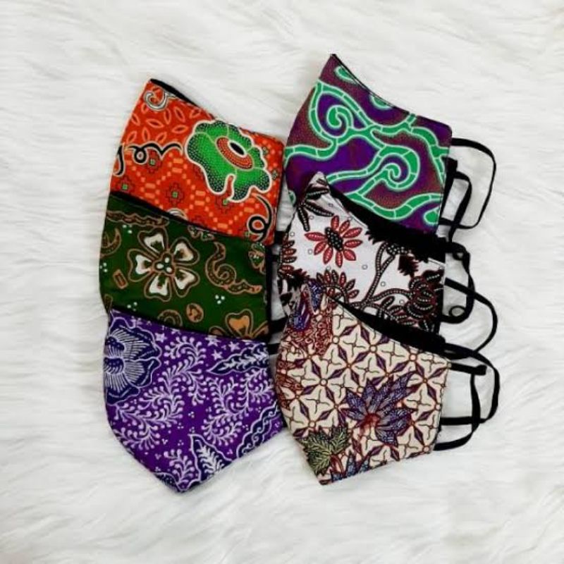 Masker Kain Motif Batik Unik Lucu Menggemaskan