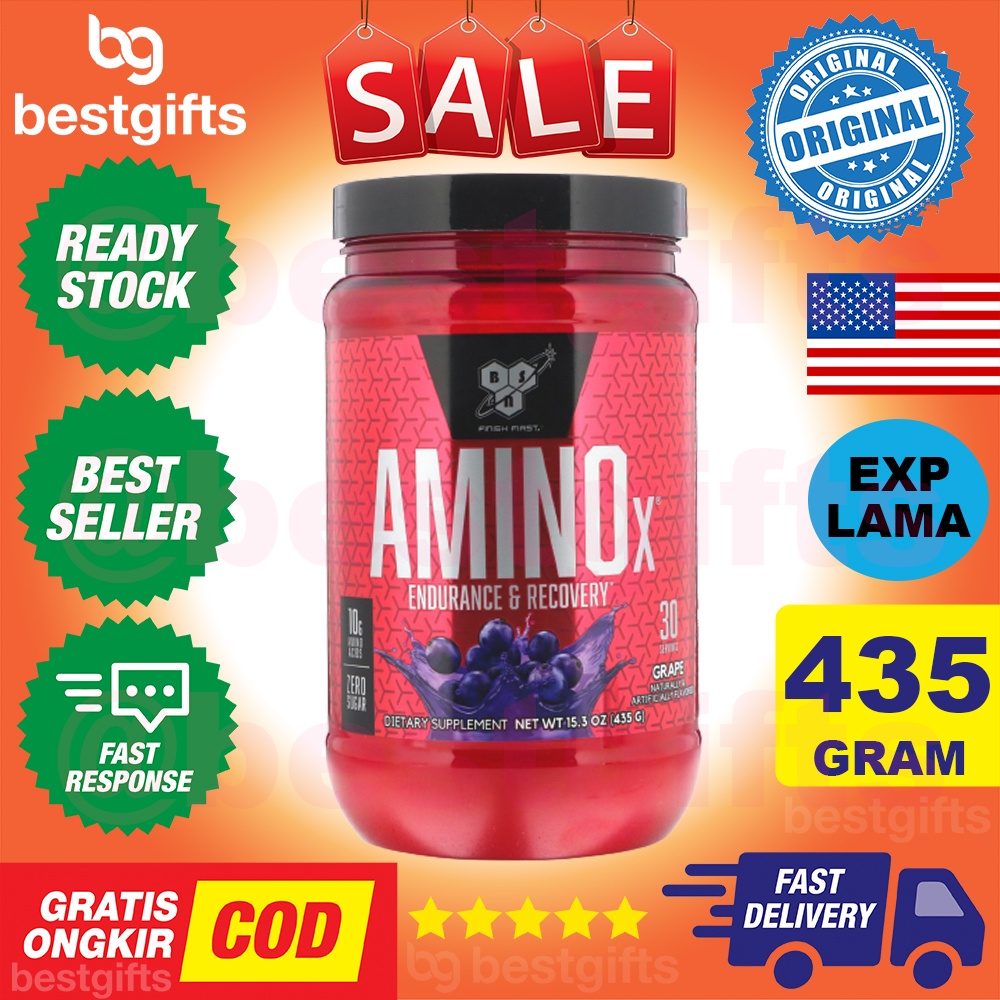 BSN FINISH FIRST AMINO X ENDURANCE RECOVERY DAYA TAHAN SUPLEMEN FITNESS PEMULIHAN OTOT FITNES 435 GRAM