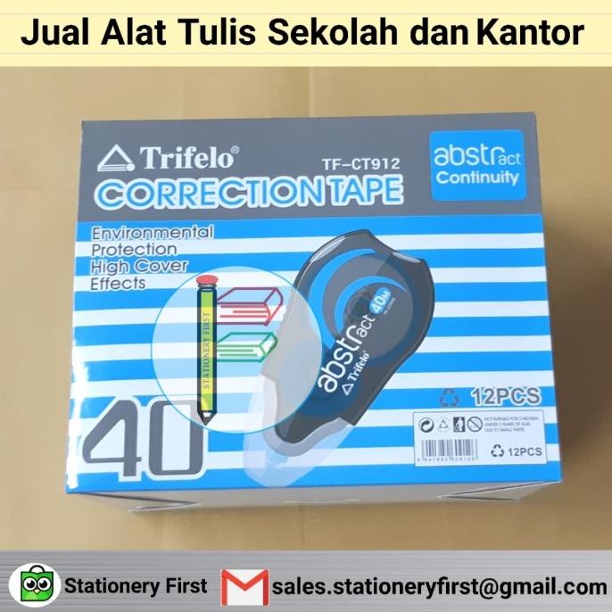 

Correction Tape 40m Trifelo TF-CT912 Grosir