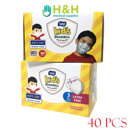 Masker Sensi Duckbill Anak isi 40 PCS