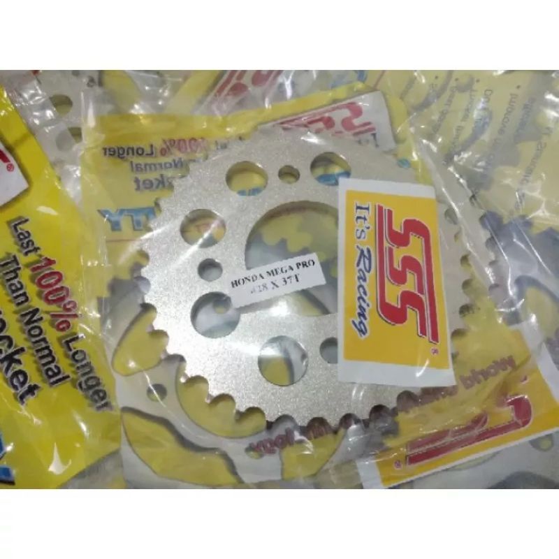 Gear belakang SSS 428 36 37 38 39 40 Honda Sonic 150R Cbr 150 R Supra GTR 150 Cb150 R Verza Mega Pro