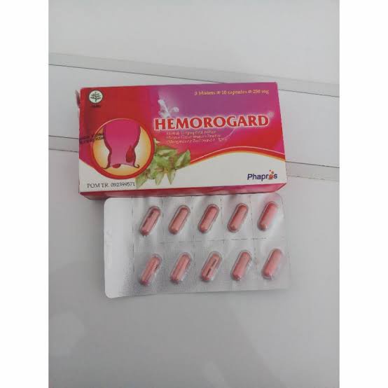 HEMOROGARD BOX OBAT WASIR AMBEIEN ISI 30 KAPSUL