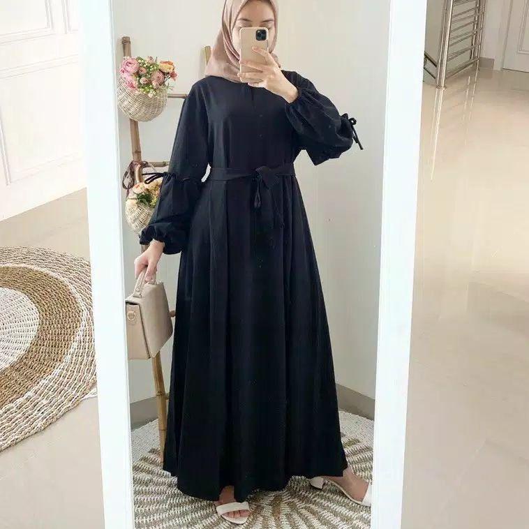 GAMIS LARISA // REMPEL TANGAN/AESPA MAXI DRESS {NJA.26Au22ᵟ}