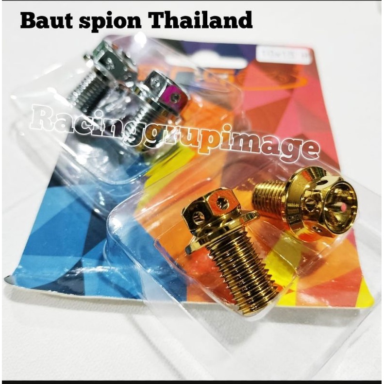 BAUT TUTUP SPION PROBOLT FLOWER HONDA YAMAHA HENG THAILAND TUTUP BAUT SPION MIO BEAT SCOOPY NMAX VARIO XMAX PCX AEROX / TUTUP SPION