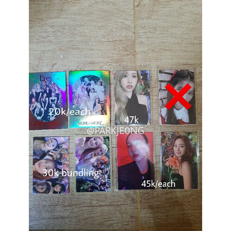 Photocard Twice Sana Mina Jihyo Nayeon eyes wide open