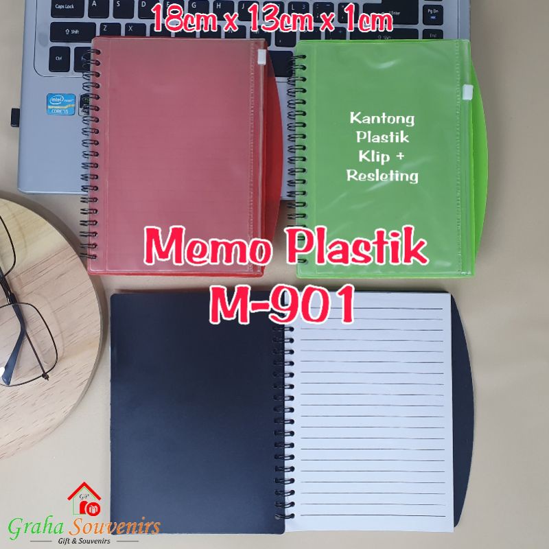

Memo Plastik + Klip Resleting M-901