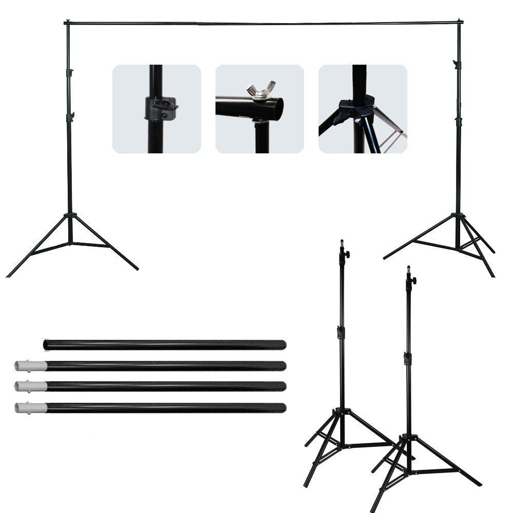 Tripod T-Shaped Bracket Stand Backdrop Studio 280x300cm DD-112