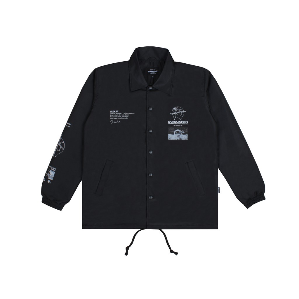 Jaket Dobujack Coach Jacket Evacuation Black Jaket Dobujack Premium Terbaru