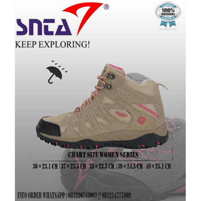 Sepatu gunung - sepatu gunung women series - sepatu hiking women series - sepatu snta original