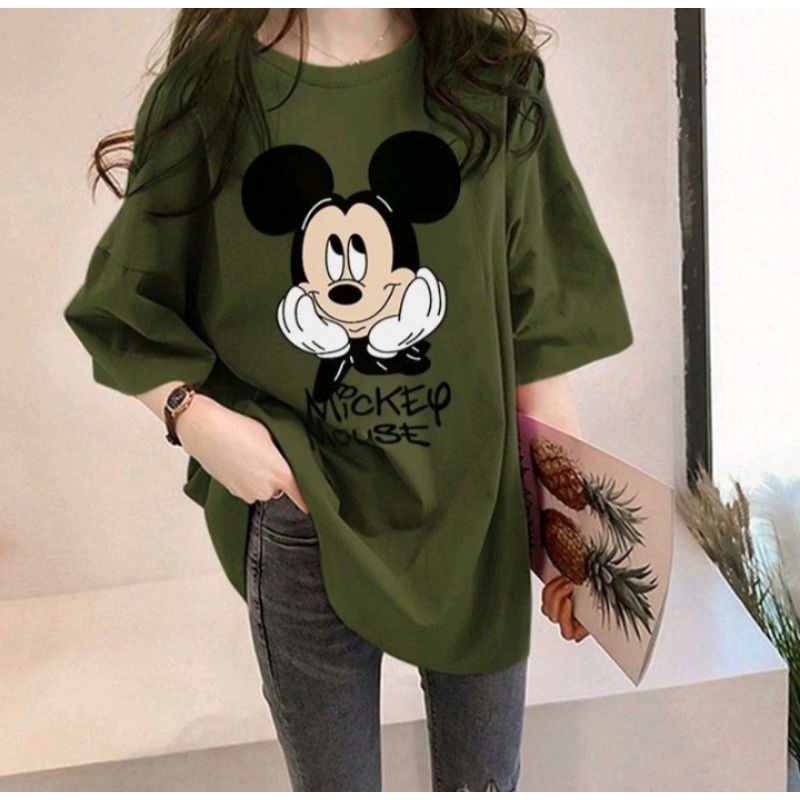 KAOS WANITA OVERSIZE MIKI MOUSE