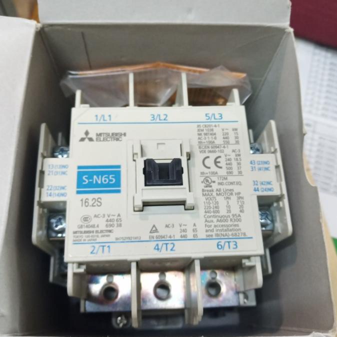 contactor kontaktor MITSUBIAHI S-N65 SN65 220VAC 100A ORIGINAL ada stock