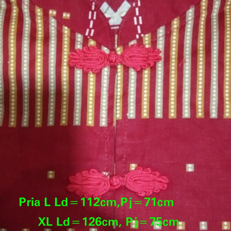 IMLEK SALE Cheongsam Batik Katun Couple Dewasa