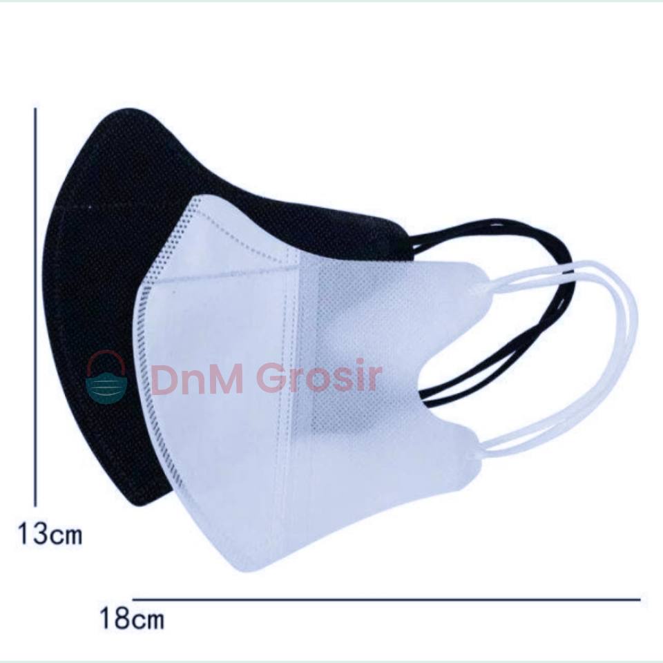 Masker Duckbill Hitam Putih isi 50 pcs