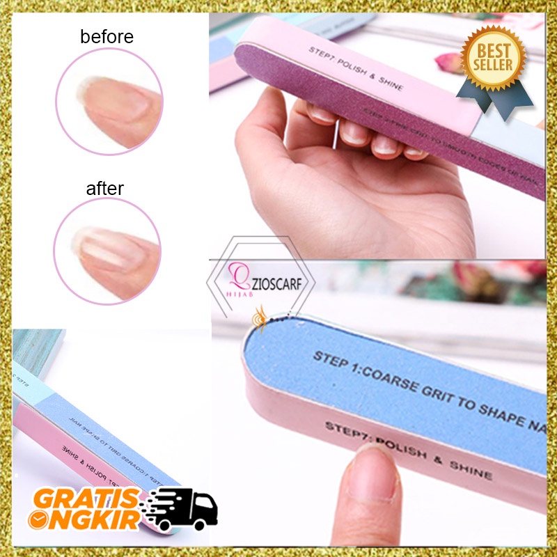 Nail buffer 7IN1 PENGASAH KUKU MEDICURE PEDICURE PENGKILAP KUKU MX1042