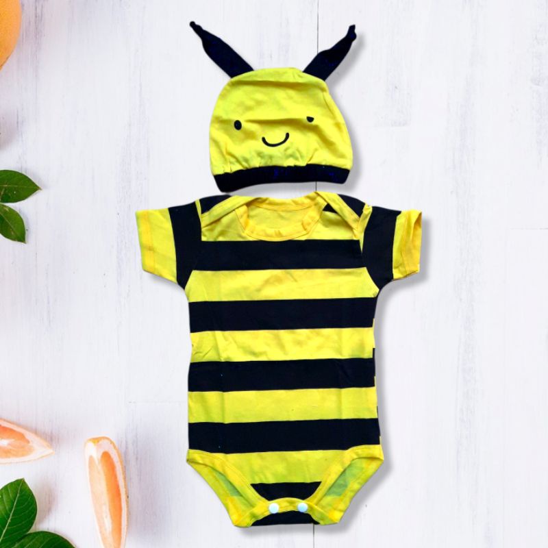 Promo 0-12 Bulan Baju Bayi Laki Laki Jumper Bayi Lucu Motif Lebah
