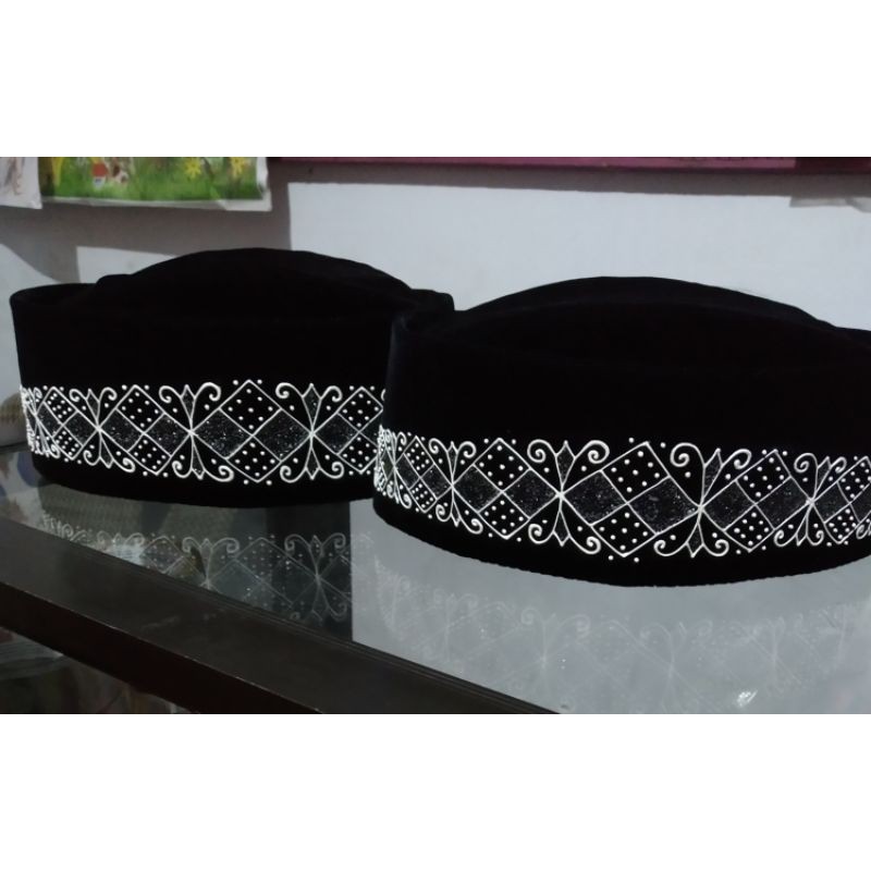 songkok susun motif batik wajik, peci NU, kopiah IPNU
