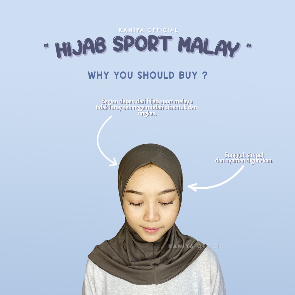 HIJAB SPORT MALAY / HIJAB SPORTY MELAYU OLAHRAGA / JILBAB SPORT MURAH / BERGO SPORT BY KANIYA