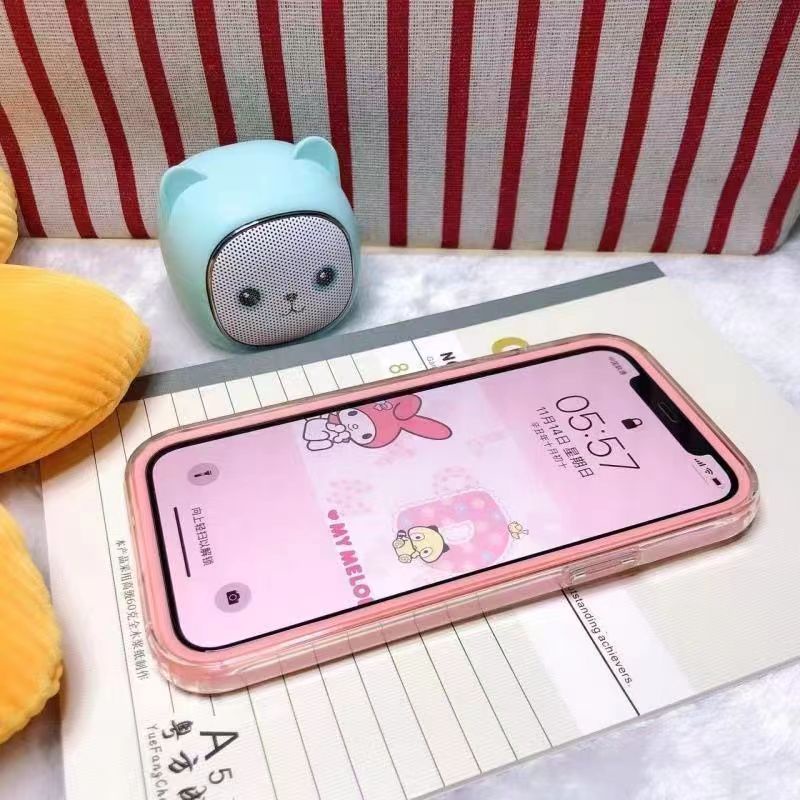Case Bumper Silikon Transparan 2 In 1 Warna Permen Untuk IPhone 13 11 12 Pro Max XR X XS Max 6 6s 7 8 Plus 13Mini 12Mini