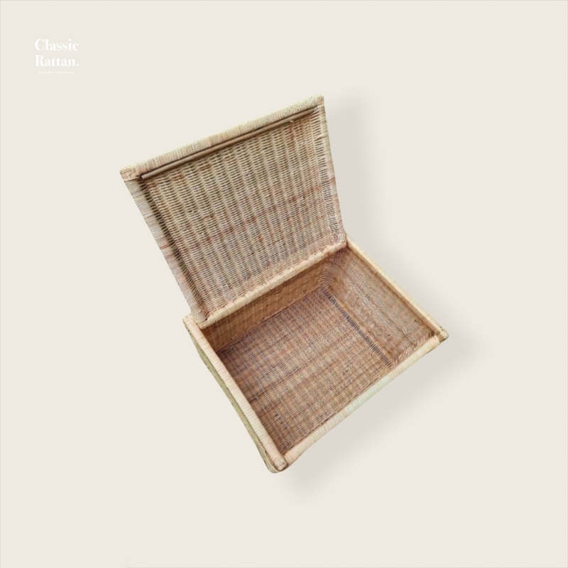 Classic Rattan Storage Box Storage Box Rotan Besar / Box Penyimpanan Rotan Serbaguna / Kotak Rotan