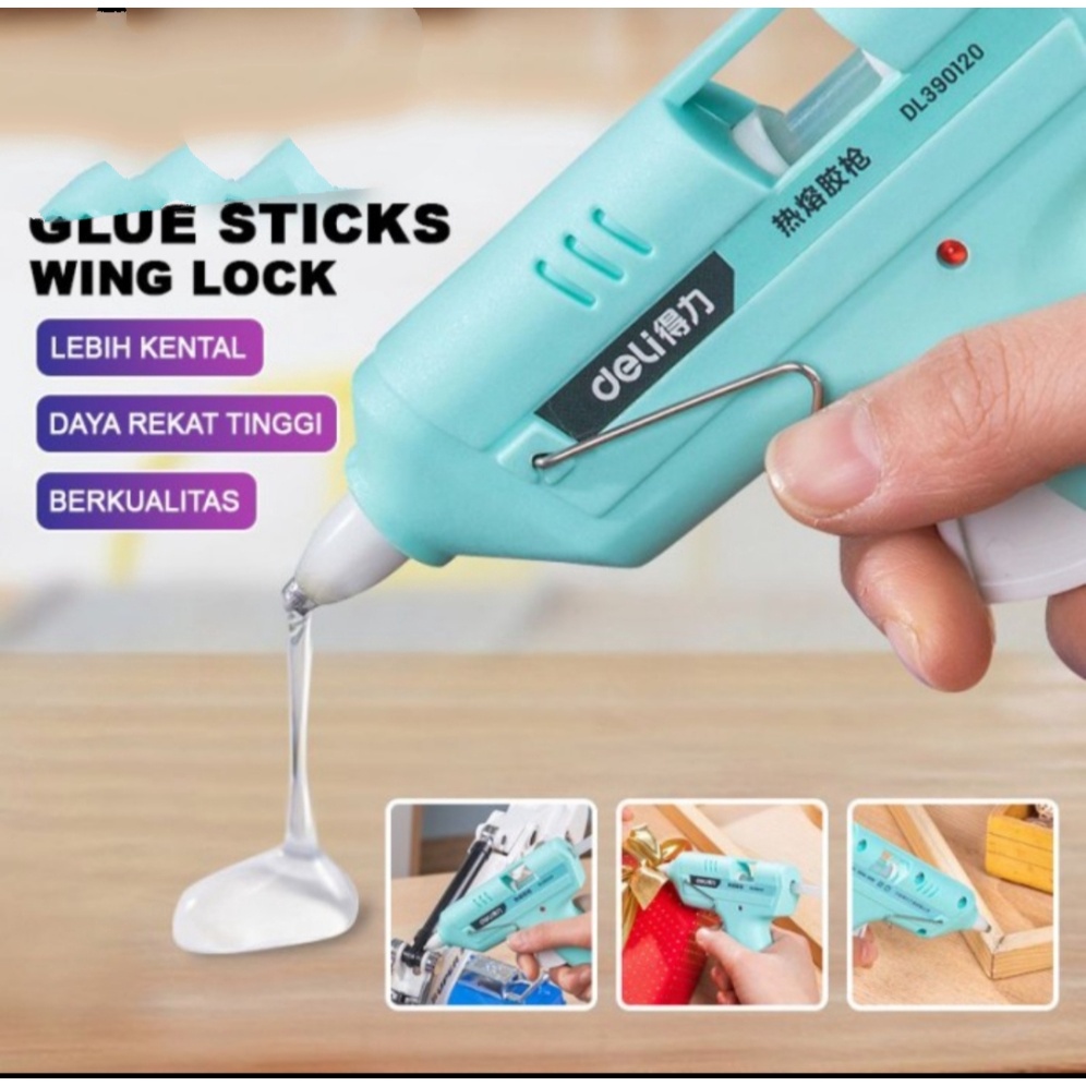 

RB Isi Lem Tembak 1 Kg Glue Gun Kecil Lem Bakar Lilin 0.7 Cm X 27 Cm