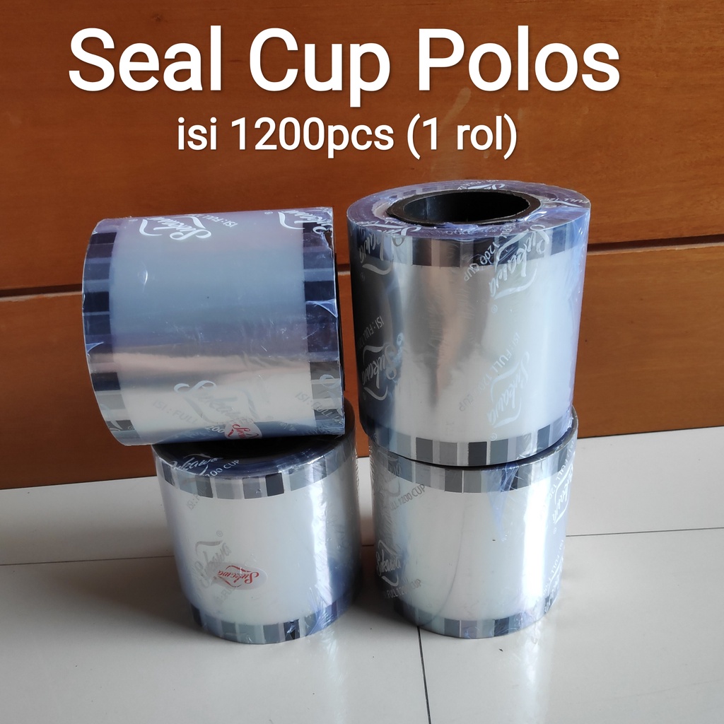 Plastik SealCup Polos, Seal cup Gelas, tutup gelas 1000 Pcs