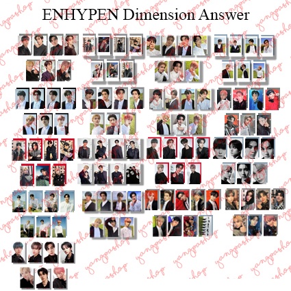 [READY / SET] ENHYPEN DIMENSION : ANSWER PHOTOCARD FAN MADE UNOFFICIAL YANGPASHOP ENHY JAY SUNGHOON 