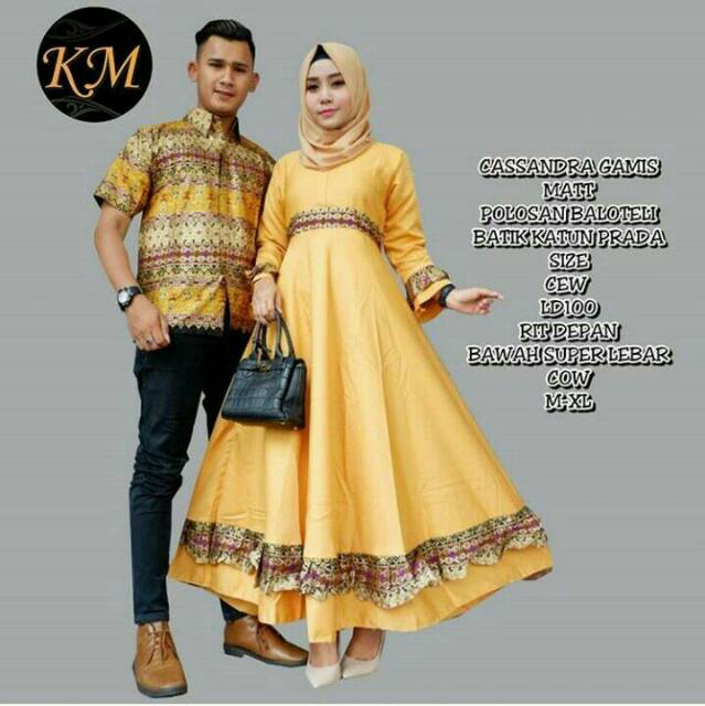 GROSIR BATIK COUPLE CASSANDRA GAMIS