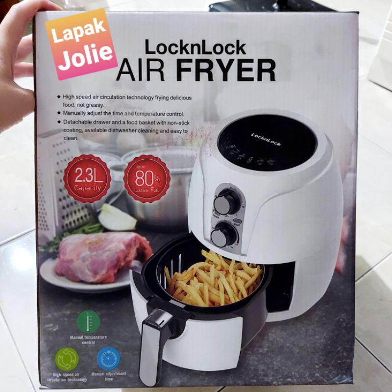 air fryer lock n lock lockandlock  locknlock 2,3L white