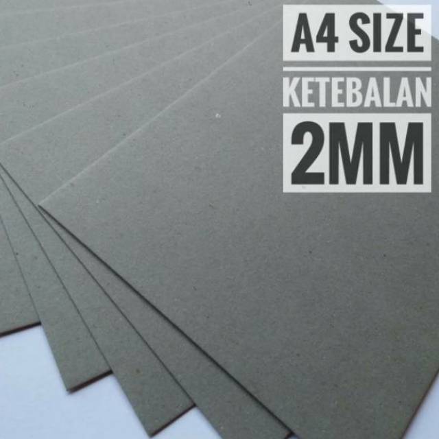 

( 10 Lembar ) Kertas Board No 30 / Karton 2 mm Uk A4 21 cm X 29.7 cm