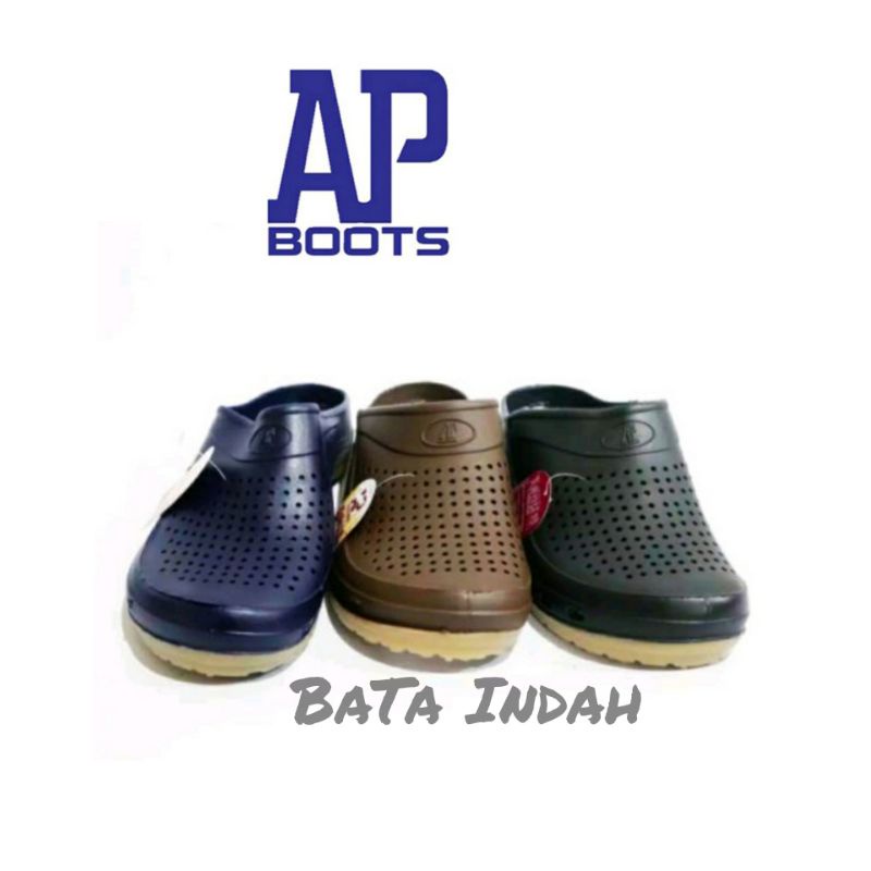 SANDAL KARET Pria  - AP CLOGS (Original AP BOOTS)