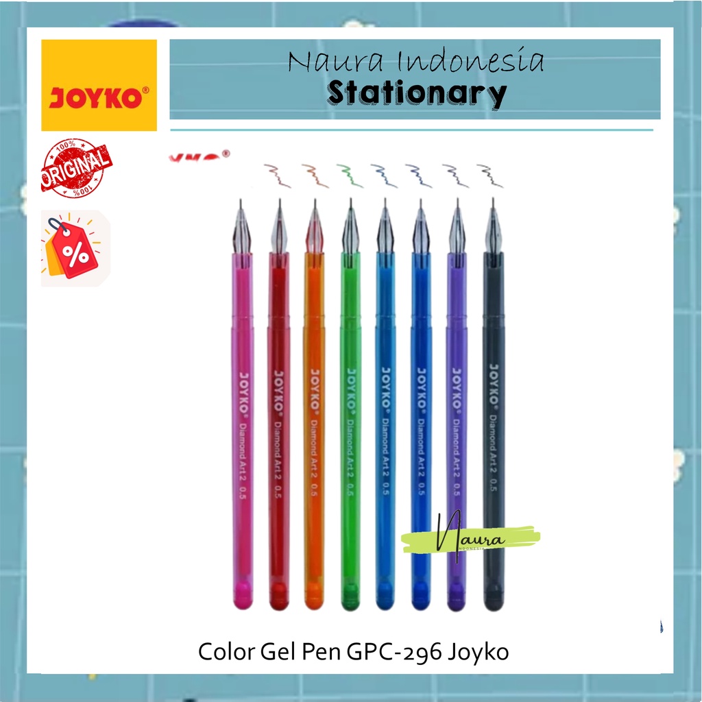

Color Gel Pen GPC-296 Joyko (isi 8)