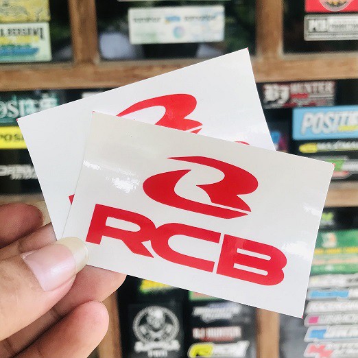 Sticker racing motor RCB racing boy ( bijian )