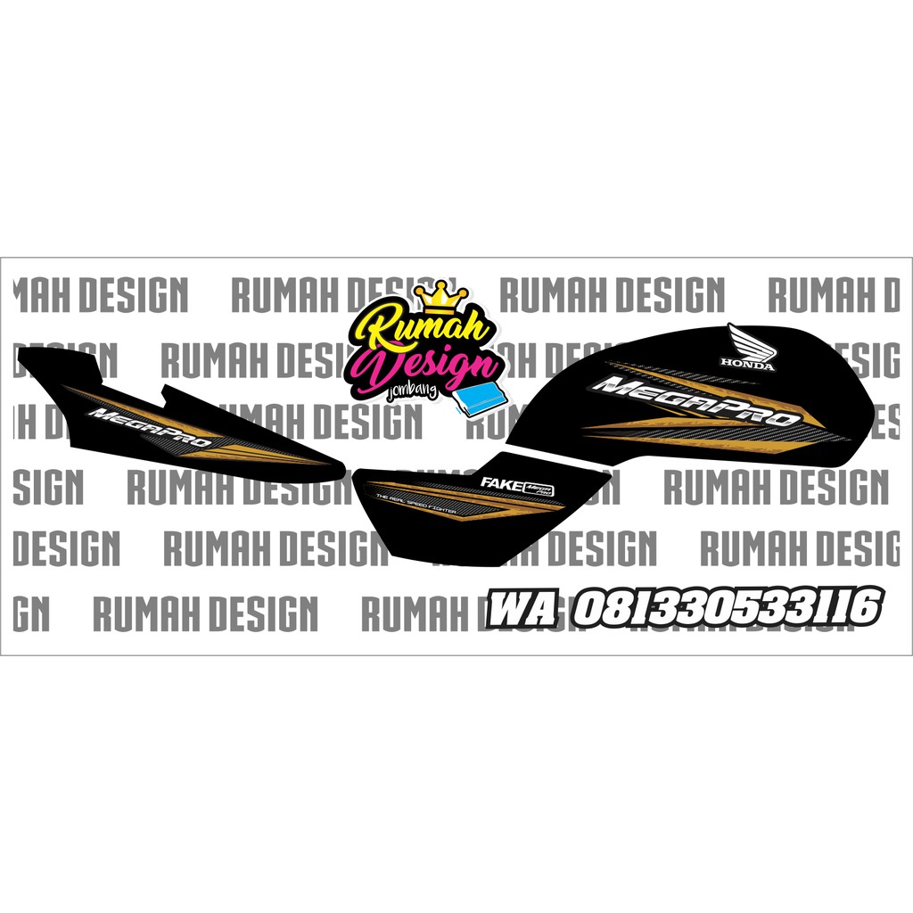 DECAL STICKER STRIPING MEGAPRO HIU 001 Shopee Indonesia
