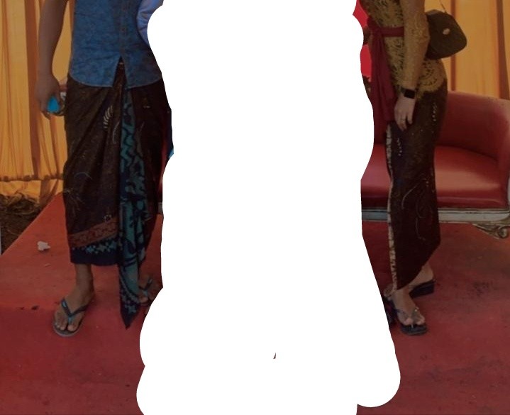 Couple Batik | Kamen Udeng Saput Batik | Set Couple Batik