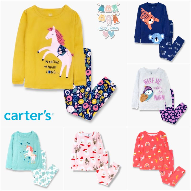 Setelan Piyama Anak Perempuan / Girls Set Pajamas Carter's / 6 bulan-6 tahun