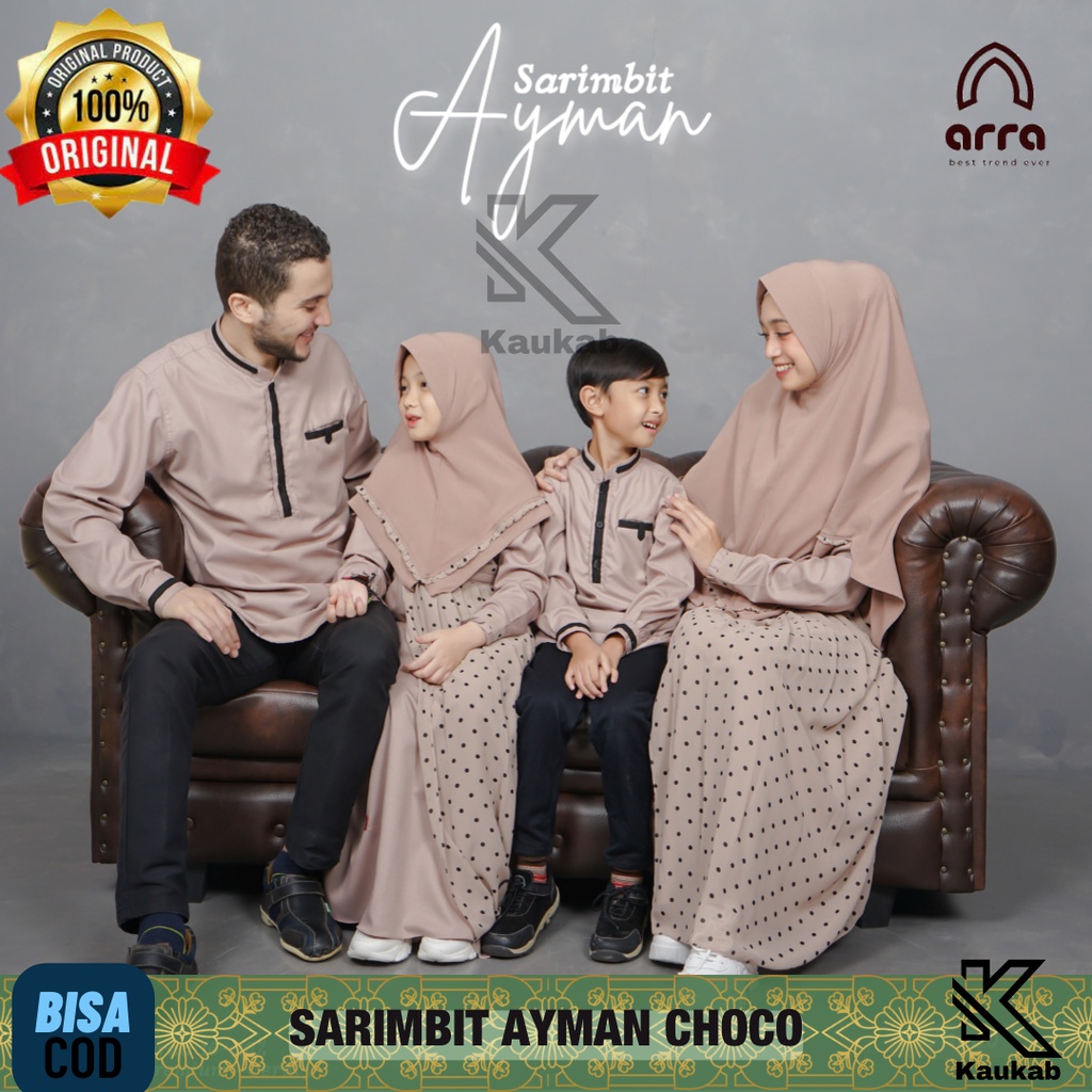 Dress Gamis Koko Baju Couple Sarimbit Keluarga Suami Istri Anak Pria Laki Laki Cowok Wanita Cewek Ay
